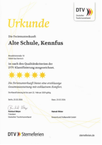 Urkunde Alte Schule Kennfus